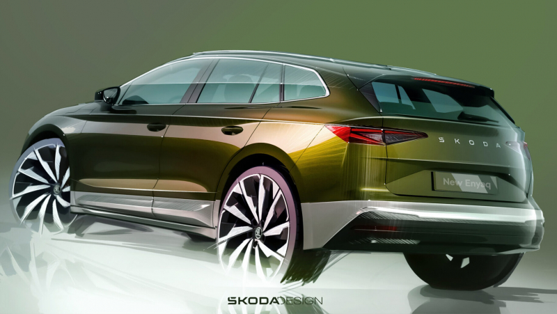 Skoda раскрыла внешность обновленных кроссоверов Enyaq и Enyaq Coupe